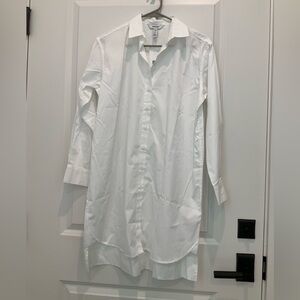 SPANX White Mini Shirt Dress